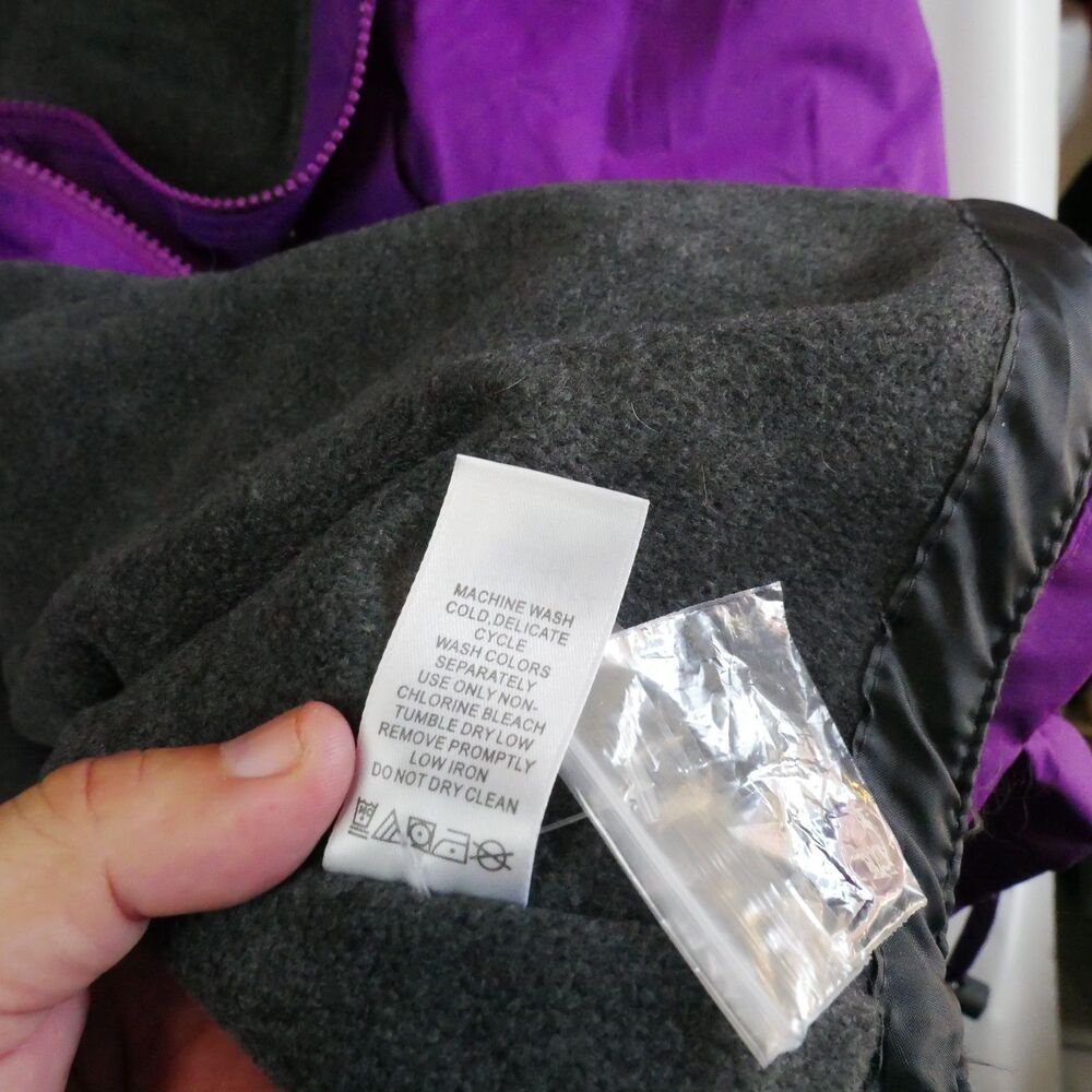 Woman Within Purple Jacket 34/36 4X Front Zip Fleece Lined - Picture 6 of 15